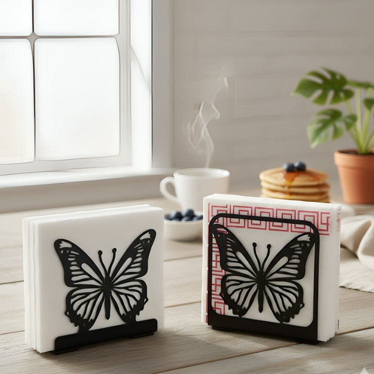 Butterfly Metal Napkin Holders (Set of 2) _ Elegant Table Decor