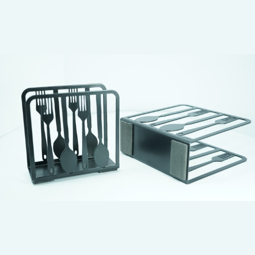 Spoon & Fork Metal Napkin Holders (Set of 2) _ Modern Table Decor