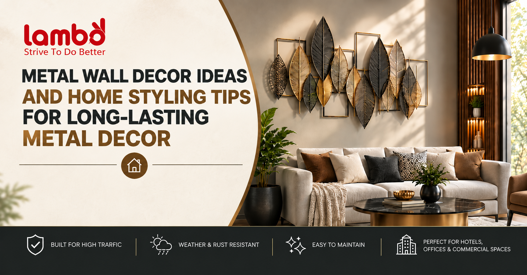 Metal Wall Decor Ideas and Home Styling Tips for Long-Lasting Metal Decor