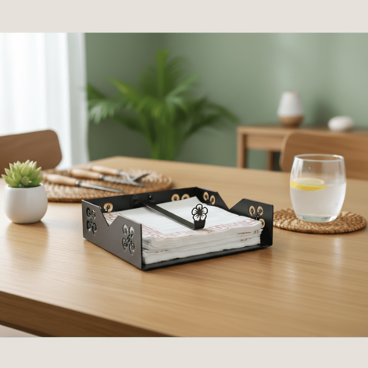 Napkin Cradle & Tissue Paper Holder | Stylish Table Organizer