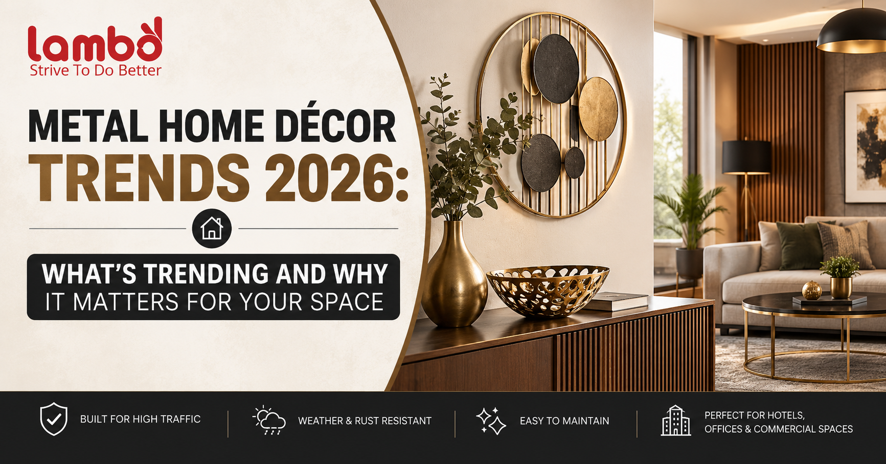 Metal Home Décor Trends 2026: What’s Trending and Why It Matters for Your Space
